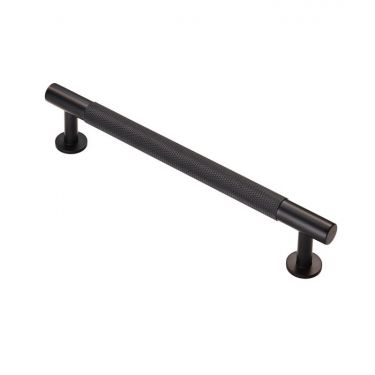 Click Here To Enlarge This Photo Of FTD700CMB - Carlisle Brass Fingertip Design Knurled Pull Handle 190mm (160mm c/c) Matt Black