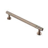 FTD700CSN - Carlisle Brass Fingertip Design Knurled Pull Handle 190mm (160mm c/c) Satin Nickel