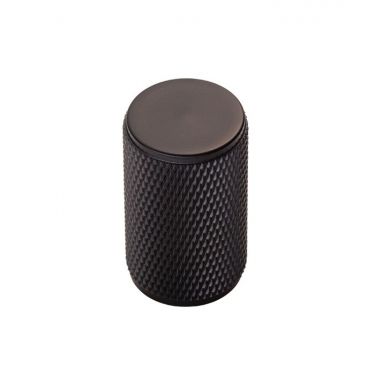 Click Here To Enlarge This Photo Of FTD702MB - Carlisle Brass Fingertip Design Knurled Knob 18mm dia (30mm projection) Matt Black