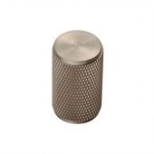 FTD702SN - Carlisle Brass Fingertip Design Knurled Knob 18mm dia (30mm projection) Satin Nickel