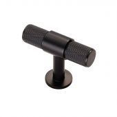 FTD701MB - Carlisle Brass Fingertip Design Knurled T-Bar Knob 50mm Matt Black