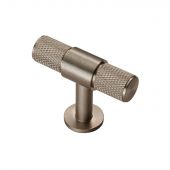 FTD701SN - Carlisle Brass Fingertip Design Knurled T-Bar Knob 50mm Satin Nickel