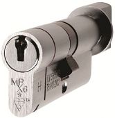CYX71370SC - Carlisle Brass Eurospec MPX6 1* British Standard 6 Pin Euro Profile Cylinder & Turn 70mm (35/35T) Satin Chrome