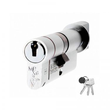 Click Here To Enlarge This Photo Of CYX71370PC - Carlisle Brass Eurospec MPX6 1* British Standard 6 Pin Euro Profile Cylinder & Turn 70mm (35/35T) Polished Chrome