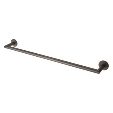 Click Here To Enlarge This Photo Of LX22MB - Carlisle Brass De L'eau Stainless Steel 600mm Single Towel Rail (G316) Matt Black