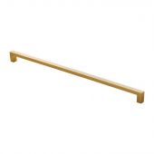 FTD401FSB - Carlisle Brass Fingertip Design Block Handle 330mm (320mm c/c) Satin Brass