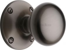 KEN980-MB Heritage Brass Mortice Knob on Rose Kensington Design Matt Bronze Finish