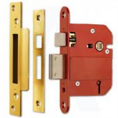 ERA Fortress 362-31 BS 5 Lever Sashlock 76mm Polished Brass Keyed to Differ
