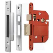 ERA Fortress 362-51 BS 5 Lever Sashlock 76mm Satin Chrome Keyed to Differ
