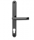 L26952 - Hoppe 113/3620N UPVC Black Espagnolette Handles - 92mm Centres - 240mm Screw Centres - 270mm Backplate