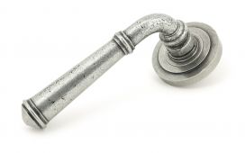 45644 From The Anvil Pewter Regency Lever on Rose Set (Art Deco)