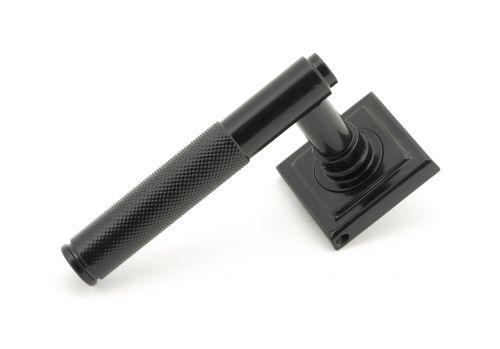 Click Here To Enlarge This Photo Of 45674 From The Anvil Black Brompton Lever on Rose Set (Square)