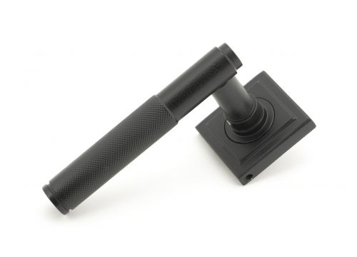 Click Here To Enlarge This Photo Of 45678 From The Anvil Matt Black Brompton Lever on Rose Set (Square)