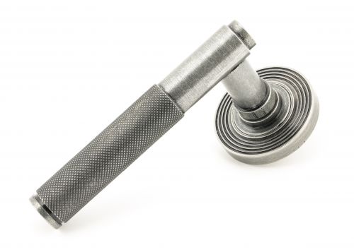 Click Here To Enlarge This Photo Of 45681 From The Anvil Pewter Brompton Lever on Rose Set (Beehive)