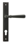 45773 From The Anvil Aged Bronze Hammered Newbury Slimline Espag. Lock Set - 92mm centres - 212mm screw centres