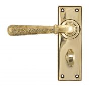 46211 From The Anvil Aged Brass Hammered Newbury Lever Bathroom Set