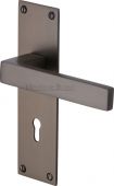 MET4900-MB Heritage Brass Door Handle Lever Lock Metro Design Matt Bronze Finish
