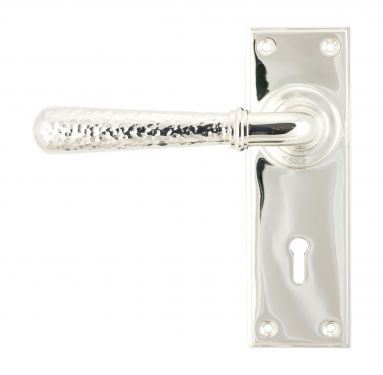 Click Here To Enlarge This Photo Of 46217 From The Anvil Polished Nickel Hammered Newbury Lever Lock Set
