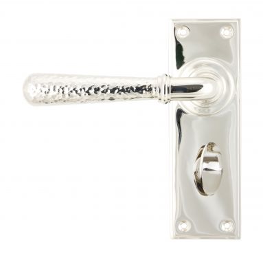 Click Here To Enlarge This Photo Of 46219 From The Anvil Polished Nickel Hammered Newbury Lever Bathroom Set