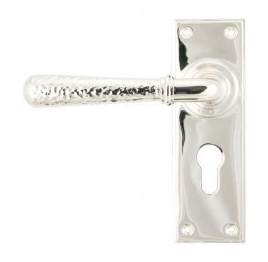 Click Here To Enlarge This Photo Of 46220 From The Anvil Polished Nickel Hammered Newbury Lever Euro Set