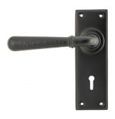 46221 From The Anvil Aged Bronze Hammered Newbury Lever Lock Set