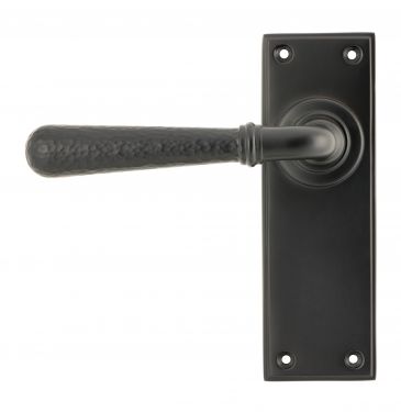 Click Here To Enlarge This Photo Of 46222 From The Anvil Aged Bronze Hammered Newbury Lever Latch Set