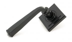 49960 From The Anvil Black Avon Round Lever on Rose Set (Square) - Unsprung