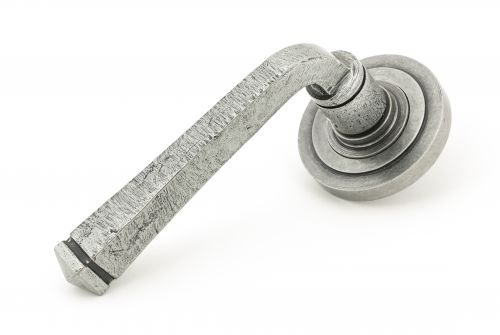 Click Here To Enlarge This Photo Of 49966 From The Anvil Pewter Avon Round Lever on Rose Set (Art Deco) - Unsprung