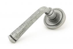49966 From The Anvil Pewter Avon Round Lever on Rose Set (Art Deco) - Unsprung