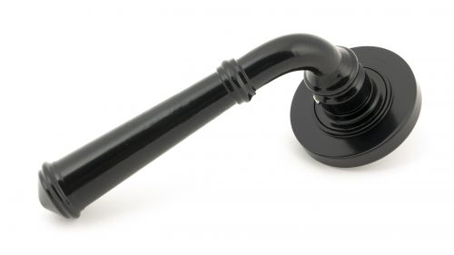 Click Here To Enlarge This Photo Of 49969 From The Anvil Black Regency Lever on Rose Set (Plain) - Unsprung