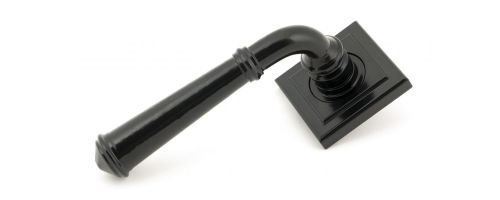 Click Here To Enlarge This Photo Of 49972 From The Anvil Black Regency Lever on Rose Set (Square) - Unsprung