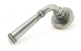 49977 From The Anvil Pewter Regency Lever on Rose Set (Plain) - Unsprung