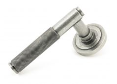 50014 From The Anvil Pewter Brompton Lever on Rose Set (Art Deco) - Unsprung