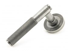 50015 From The Anvil Pewter Brompton Lever on Rose Set (Beehive) - Unsprung