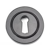 45695 From The Anvil Black Round Escutcheon (Plain)