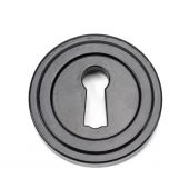 45696 From The Anvil Black Round Escutcheon (Art Deco)