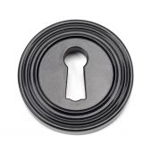 45697 From The Anvil Black Round Escutcheon (Beehive)