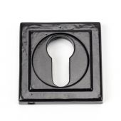45722 From The Anvil Black Square Euro Escutcheon (Square)