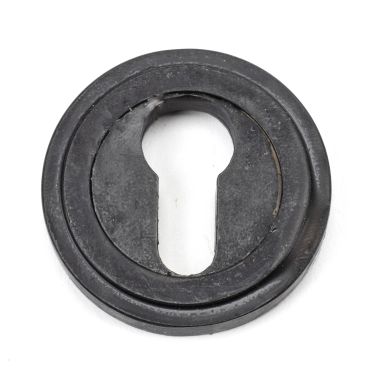 Click Here To Enlarge This Photo Of 45724 From The Anvil External Beeswax Round Euro Escutcheon (Art Deco)