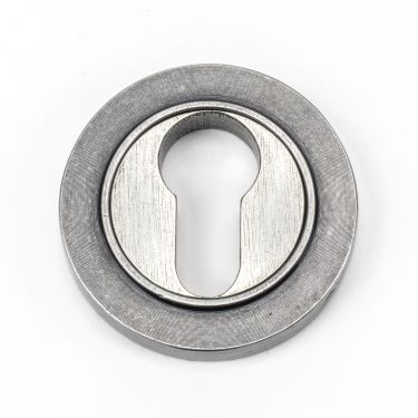 Click Here To Enlarge This Photo Of 45727 From The Anvil Pewter Round Euro Escutcheon (Plain)