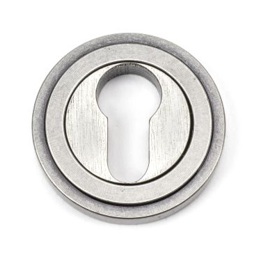 Click Here To Enlarge This Photo Of 45728 From The Anvil Pewter Round Euro Escutcheon (Art Deco)