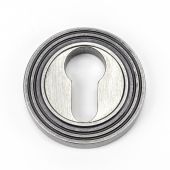 45729 From The Anvil Pewter Round Euro Escutcheon (Beehive)