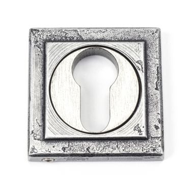 Click Here To Enlarge This Photo Of 45730 From The Anvil Pewter Round Euro Escutcheon (Square)