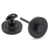45747 From The Anvil External Beeswax Round Thumbturn Set (Plain)
