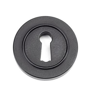 Click Here To Enlarge This Photo Of 49536 From The Anvil Matt Black Round Escutcheon (Plain)