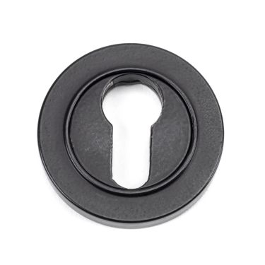 Click Here To Enlarge This Photo Of 49540 From The Anvil Matt Black Round Euro Escutcheon (Plain)