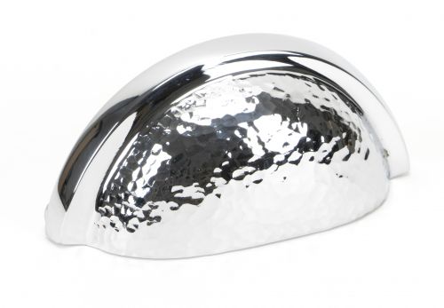 Click Here To Enlarge This Photo Of 46043 From The Anvil Polished Chrome Hammered Regency Concealed Drawer Pull