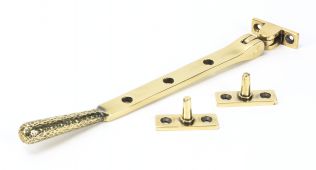 46144 From The Anvil Aged Brass 8" Hammered Newbury Stay