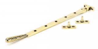 46146 From The Anvil Aged Brass 12" Hammered Newbury Stay