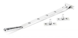 46148 From The Anvil Polished Chrome 10" Hammered Newbury Stay